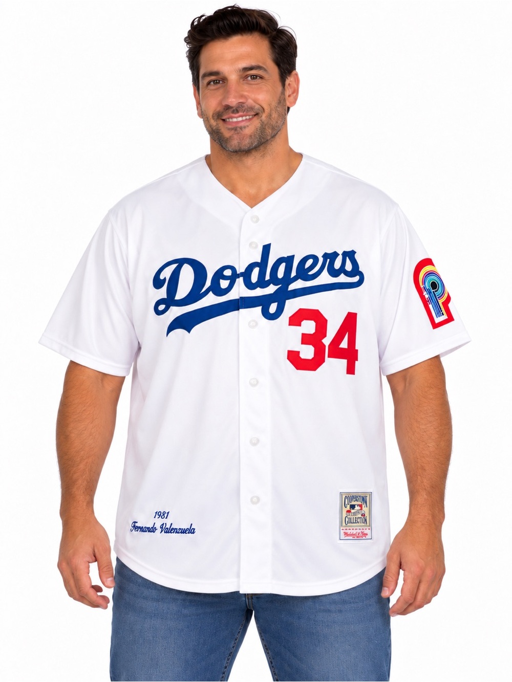 Mitchell & Ness Fernando Valenzuela Dodgers #34 Jersey Size 54